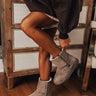 The Cassie Faux Suede Boot In Dark Taupe Image - 1