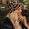 Hold My Latte Leopard Beanie Image - 1