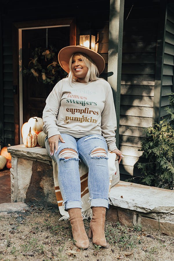 Fall List Sweatshirt Image - 2