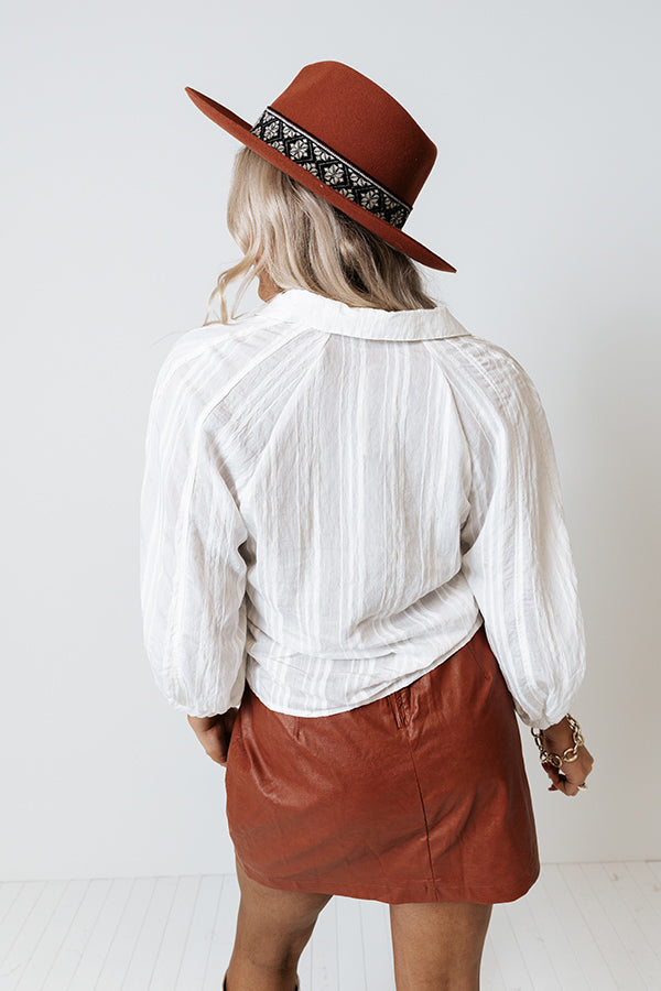 Smooth Talker Button Up In White Image - 5