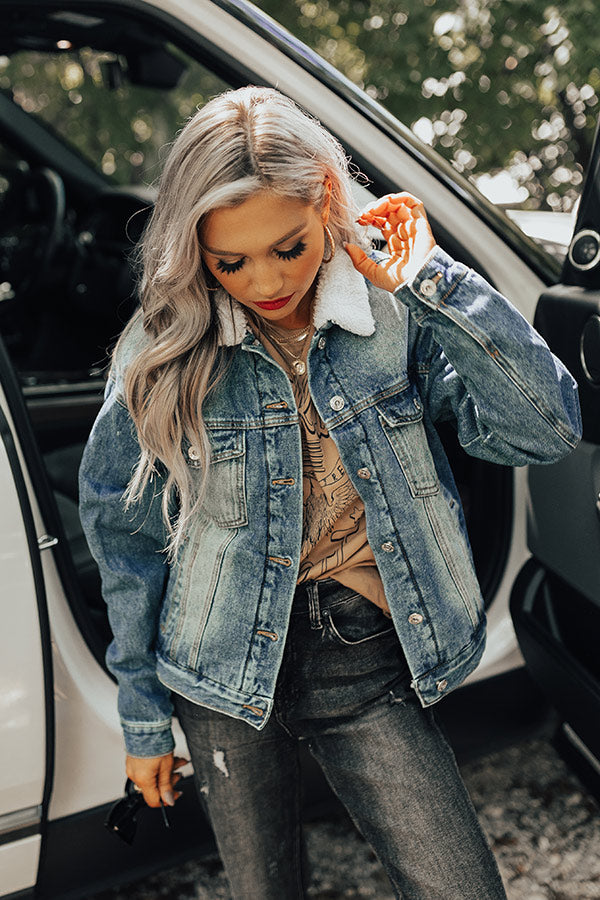 The Vivi Lined Denim Jacket Image - 5