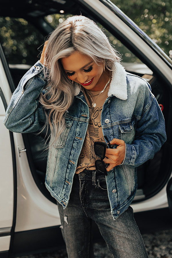 The Vivi Lined Denim Jacket Image - 1