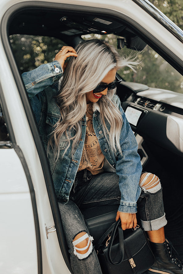 The Vivi Lined Denim Jacket Image - 3