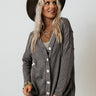 Smoky Mountain Cardigan In Charcoal Image - 1