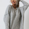 Golden Light Shift Sweater In Grey Image - 1