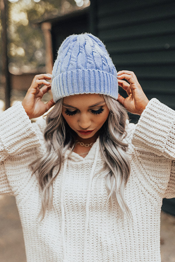 Cozy Debut Beanie In Airy Blue
