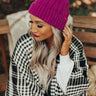 Cozy Debut Beanie In Orchid Image - 1