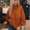 Charleston Cozy Hoodie In Rust Image - 1