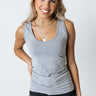 Basic Instincts Seamless Tank In Grey Image - 1