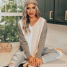 Faded Days Colorblock Sweater In Grey Image - 1