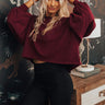 Such A Delight Sweatshirt In Maroon Image - 1