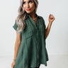 Vermont Wishes Shift Top In Hunter Green Image - 1