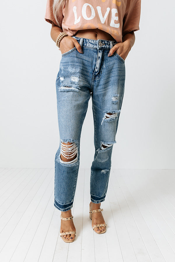 KanCan The Arwyn Distressed Relaxed Jean Image - 3