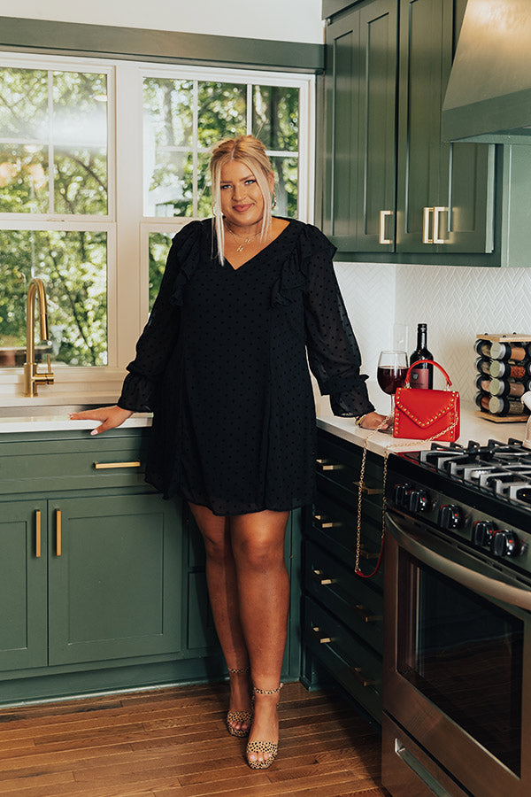 Wine Toast Shift Dress Curves Image - 3