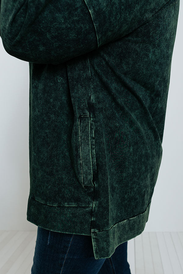 Take Your Shot Sweatshirt In Hunter Green Curves Image - 2