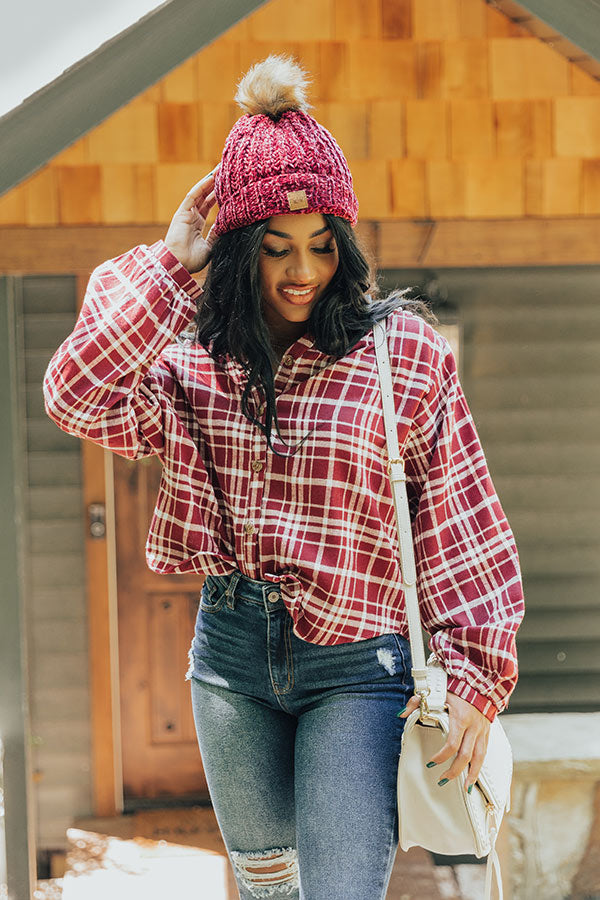 Fireside S'mores Plaid Top