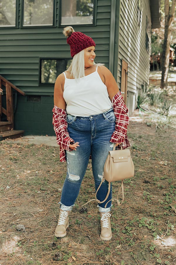 KanCan The Seville High Waist Distressed Skinny Curves Image - 2