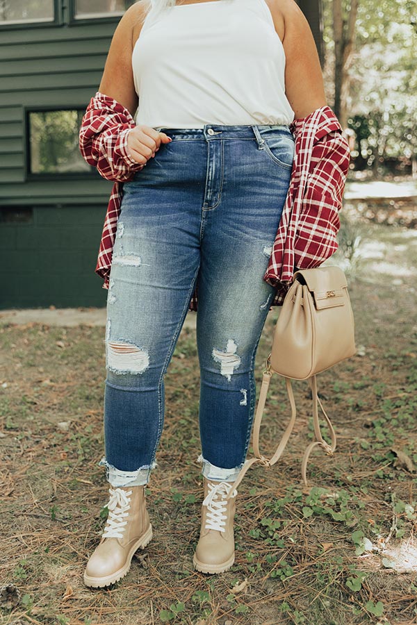 KanCan The Seville High Waist Distressed Skinny Curves Image - 1