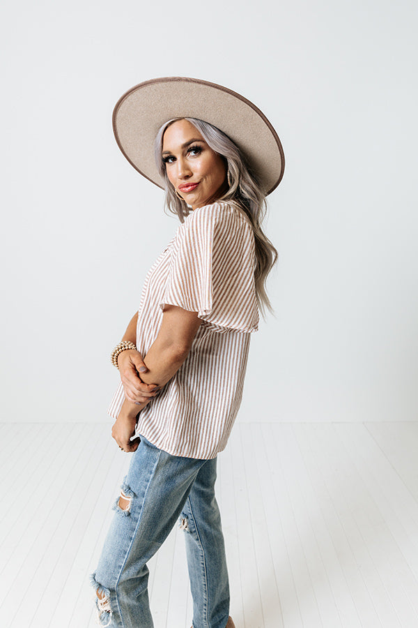 Good Luck On Repeat Stripe Top Image - 3