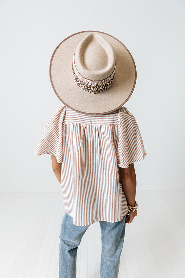 Good Luck On Repeat Stripe Top Image - 5