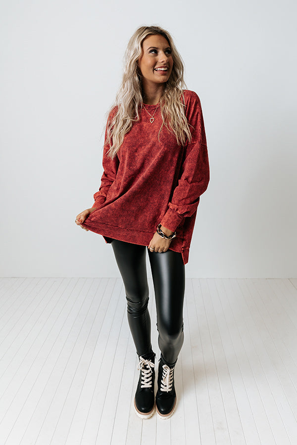 Take Your Shot Sweatshirt In Red Image - 2