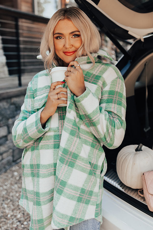 Fireside Crackle Plaid Coat Image - 2