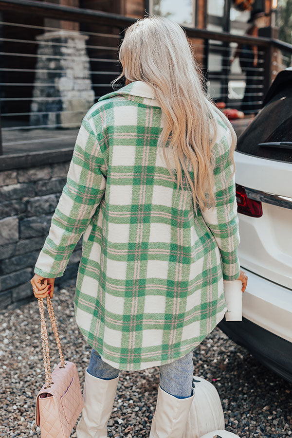 Fireside Crackle Plaid Coat Image - 5