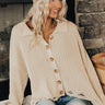Best Version Distressed Sweater in Iced Latte Image - 1