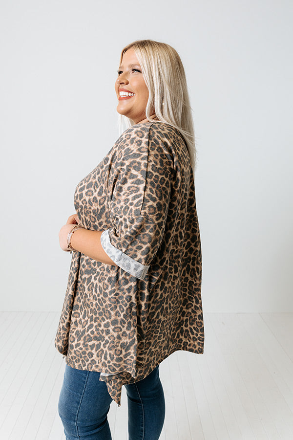 Chic Destruction Leopard Shift Top Curves Image - 4