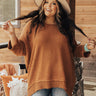 Equinox Knit Top In Rust Curves Image - 1