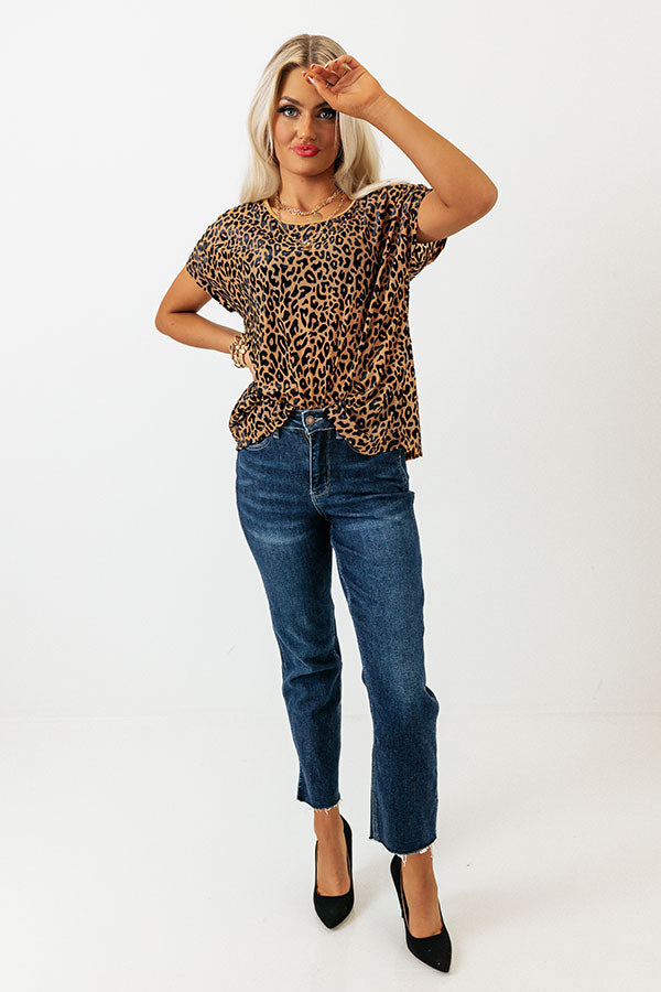 Love Hard Leopard Velvet Top Image - 1