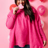 Time For Cozy Sweater in Hot Pink Curves Image - 1