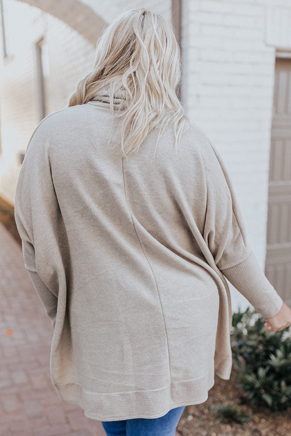 Time For Cozy Sweater in Iced Latte Curves • Impressions Online Boutique