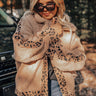 Chestnut Latte Sherpa Jacket Curves Image - 1