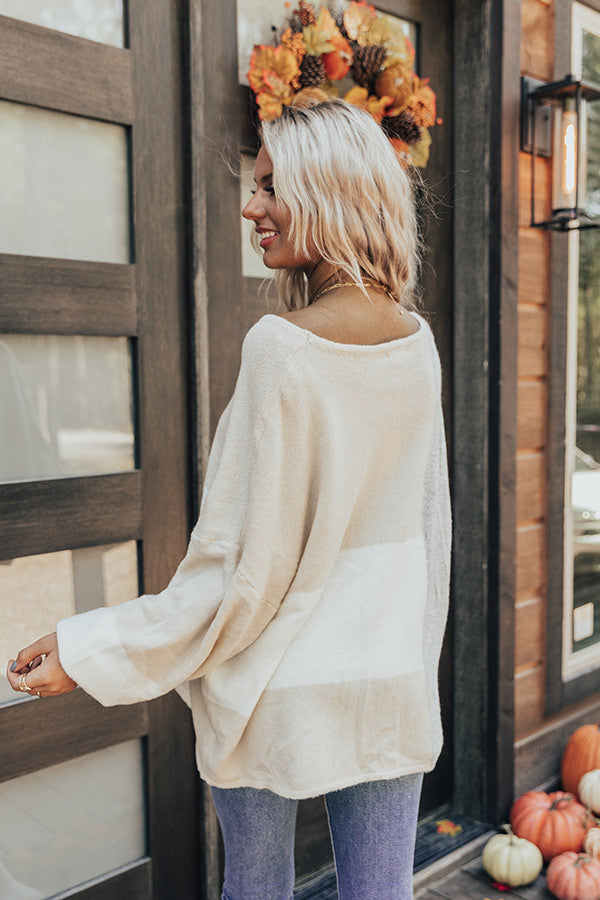 In Harmony Colorblock Sweater In Grey Image - 1