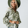 In Harmony Floral Shift Top in Olive Image - 1