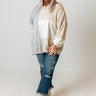 In Harmony Colorblock Sweater In Grey Curves Image - 1
