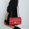 Shopping In Boston Studded Faux Leather Tote In Red Image - 1