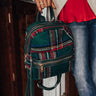 Weekend In Asheville Plaid Backpack In Hunter Green Image - 1