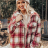 Cozy Cottage Plaid Jacket in Red Image - 1