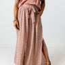 Upbeat Playlist High Waist Pants In Blush Image - 1