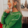 Sweet Reputation Hoop Earrings In Green Image - 1