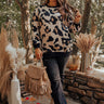 Starts With Love Leopard Sweater In Light Birch Curves Image - 1