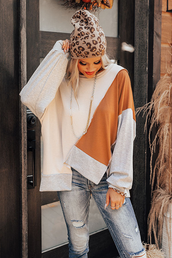 Maple Morning Colorblock Sweatshirt Image - 1