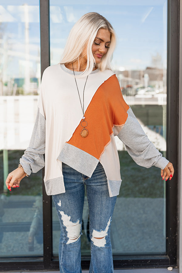 Maple Morning Colorblock Sweatshirt Image - 1