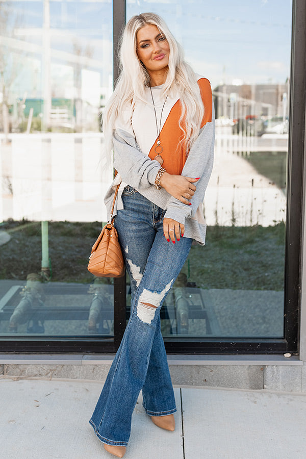 Maple Morning Colorblock Sweatshirt Image - 1