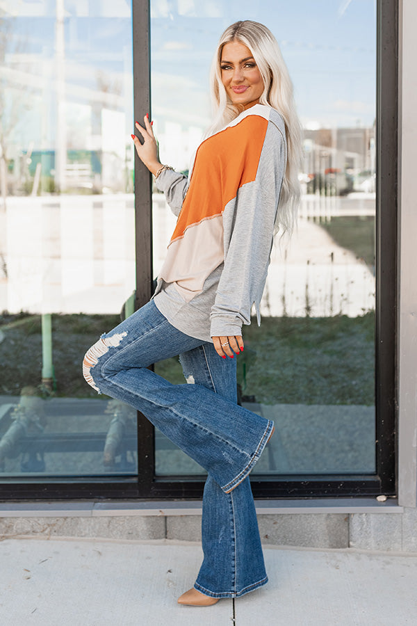 Maple Morning Colorblock Sweatshirt Image - 1