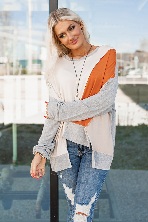 Maple Morning Colorblock Sweatshirt Image - 1