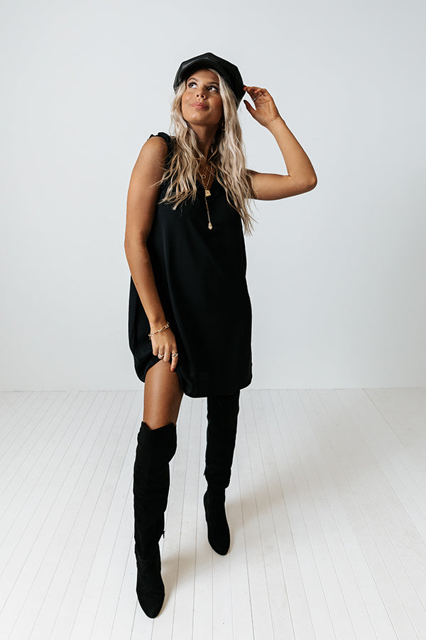 Chardonnay Babe Shift Dress In Black Image - 2