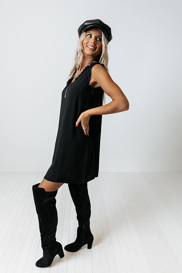 Chardonnay Babe Shift Dress In Black Image - 5